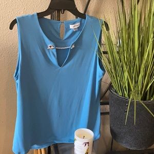 Calvin Klein ladies large sleeveless blouse